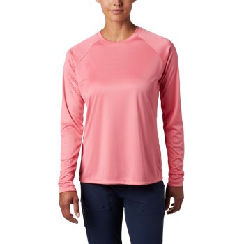 Columbia PFG Tidal II Long Sleeve, Sudaderas Blancos Para Mujer | 057216-OFX